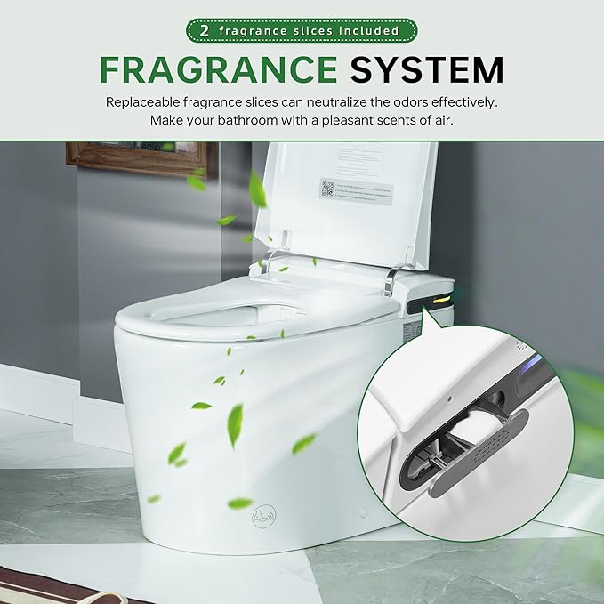 WOODBRIDGE ADA Height Smart Toilet – Auto Lid Open/Close, Foot Sensor, Zero - Image 9