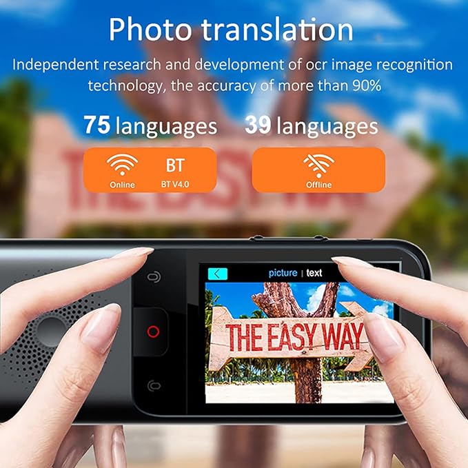 Portable Language Translator Device, 138 Languages Online, 17 Languages Offline - Image 4