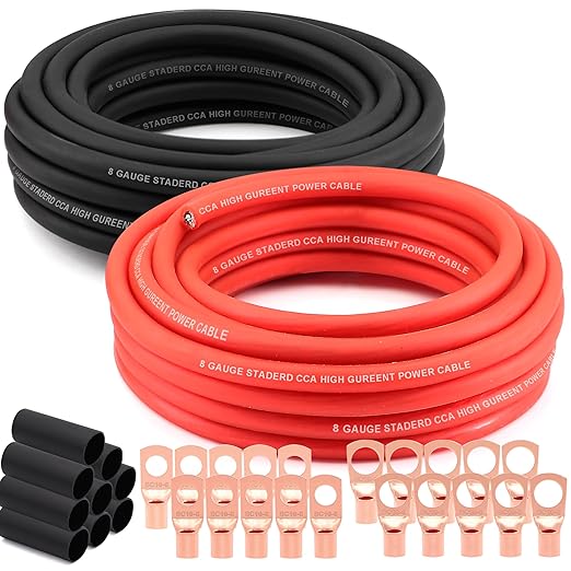 8 Gauge Wire Copper Clad Aluminum CCA by Tuijodaix