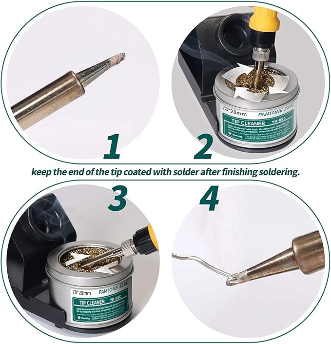 YIHUA 939D+ Digital Soldering Station, 75 Watt Equivalent - Image 8