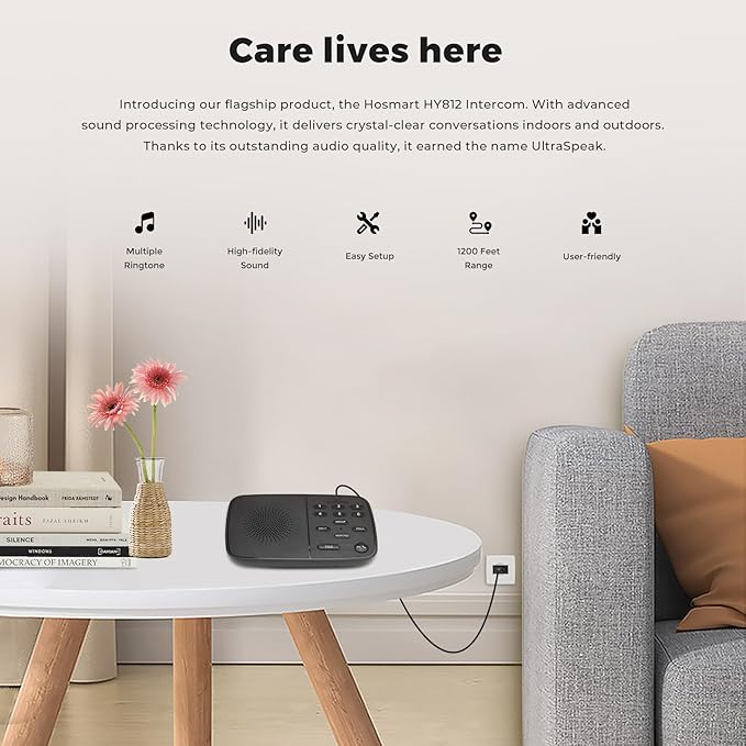 Hosmart Intercoms Wireless for Home UltraSpeak Pro, 2025 Full Duplex Wireless - Image 2