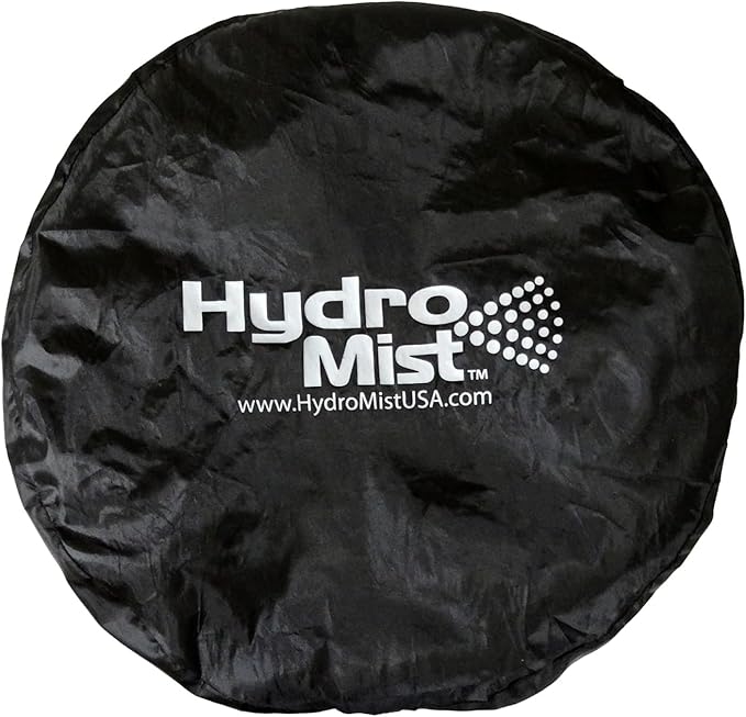 HydroMist Oscillating Wall Mounted Outdoor-Rated Fan, 3-Speed Control on Cord - Image 2
