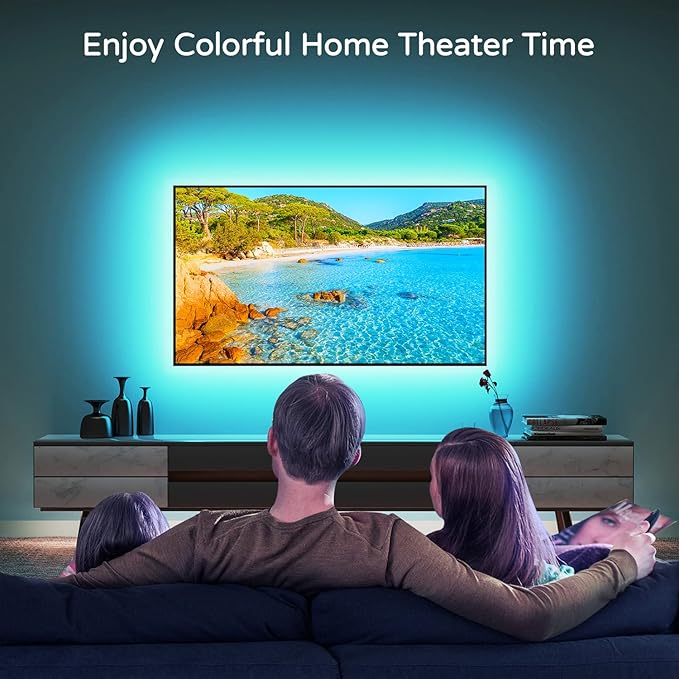 HAMLITE TV Led Backlight 60-65 Inch TV, 15Ft TV Lights Behind Monitor HDTV Work - Image 5