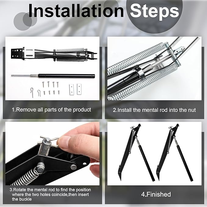 Amylove 2 Pcs Dual Spring Automatic Roof Vent Opener Greenhouse Accessories - Image 6