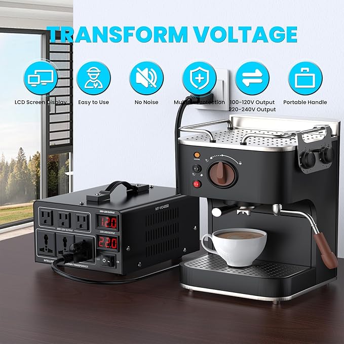 4000W Voltage Converter Transformer Step Up/Down Converter 110/120 Volt - Image 2