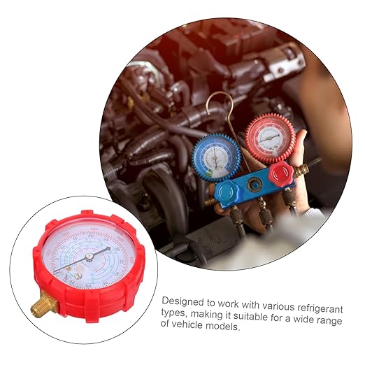 AKOOSY Automotive Gauge Set Multi Compatible Air Conditioning Pressure - Image 3