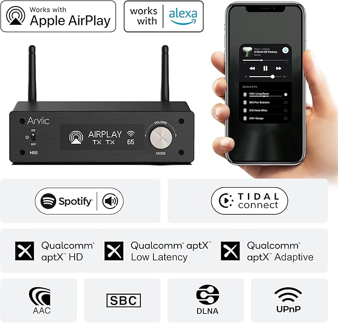 Arylic H50 Hi-Fi 50W*2 WiFi Audio Amplifier - Image 2
