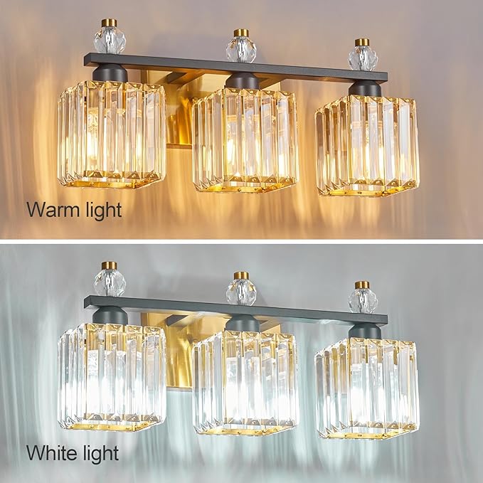 FDPBY 3-Light Modern Crystal Vanity Light - Image 2