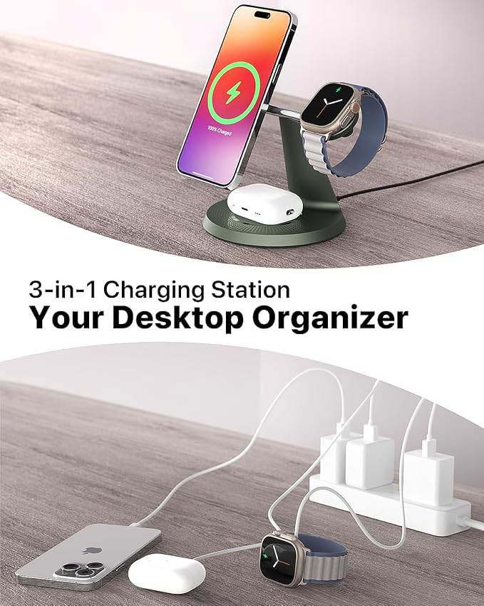 3 in 1 Wireless Charging Station - Image 4