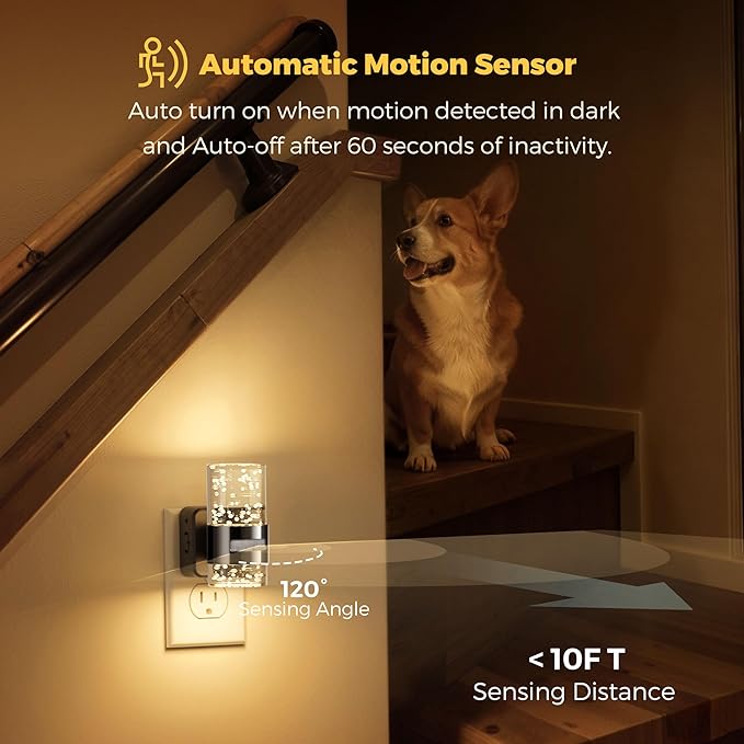 L LOHAS LED Motion Sensor Night Light, Dimmable Night Lights Plug into Wall - Image 5