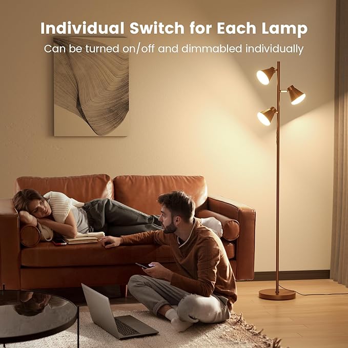 SIBRILLE 36W LED Tree Floor Lamp, Dimmable Tall Standing Lamp - Image 3