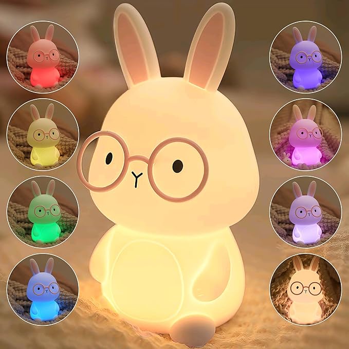 FAMIDUO Bunny Night Light, Rabbit Lamp by FAMIDUO-BrightenYourLife