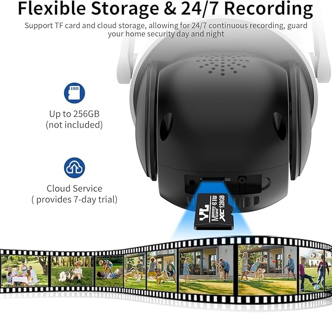 VSTARCAM Dual-Lens Security Cameras Wireless Outdoor, Pan/Tilt 360° View - Image 8