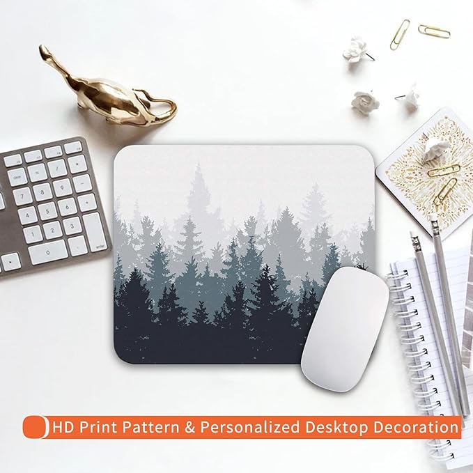Armanza Square Mouse Pad Forest, Personalized Premium-Textured Custom Mouse Mat - Image 6