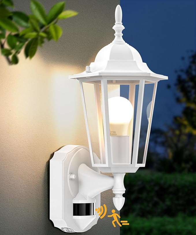 Lamomo Motion Sensor Outdoor Lights, Upgrade Dusk to Dawn White Outdoor Light - Image 7