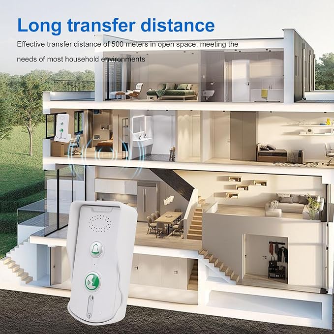 Heayzoki 2 Way Voice Intercom, IP54 Water Proof Wireless Intercomunicador - Image 4