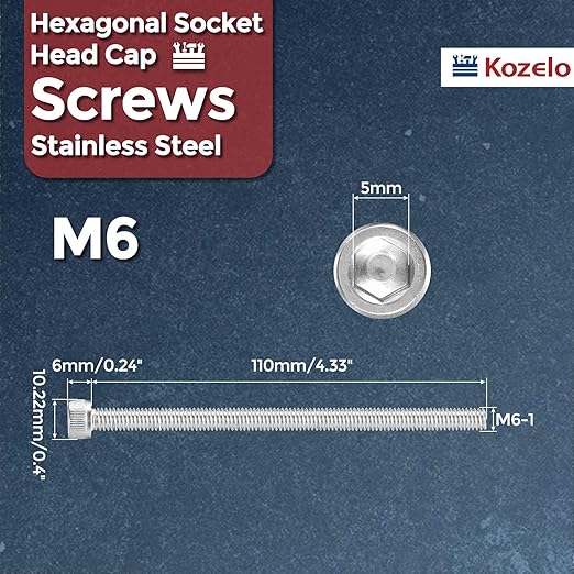 Kozelo 5pcs Socket Head Cap Screws - Image 2