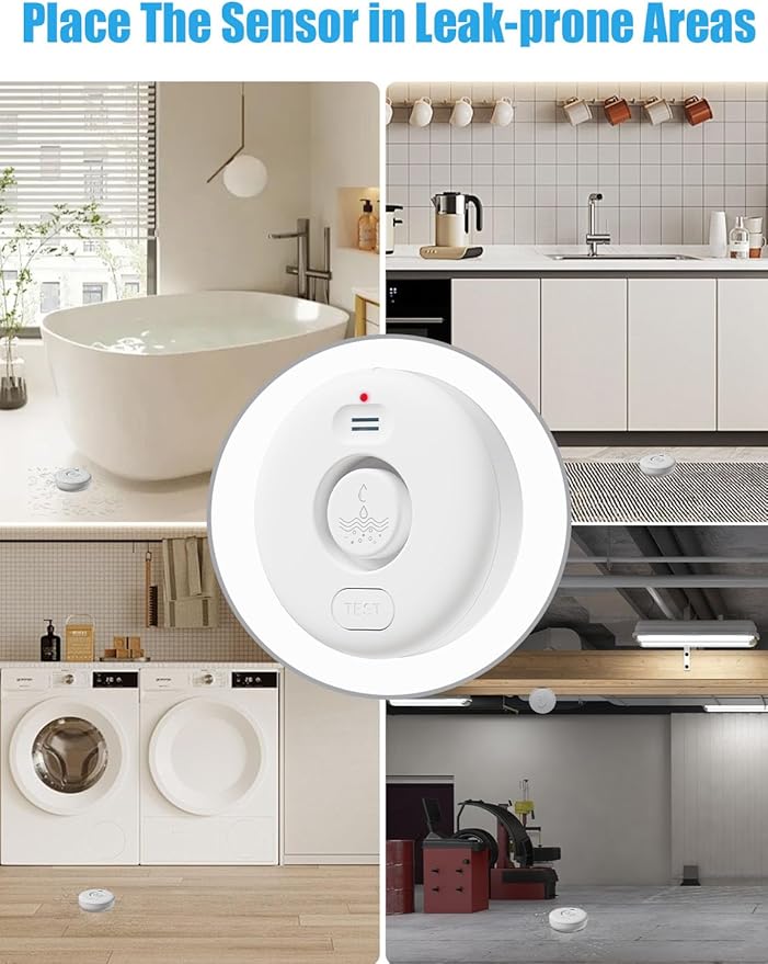 WD71 Water Leak Detector for WiFi Gateway/Hub, 120dB Adjustable Wireless Water - Image 5
