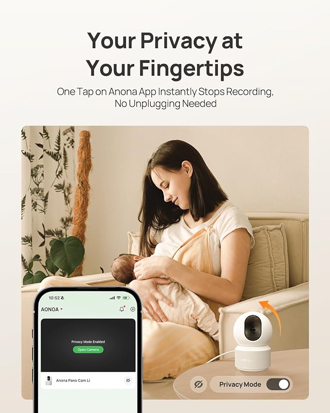 Anona Pano 4K UHD Indoor Camera, Pet/Dog/Baby Security Camera - Image 7