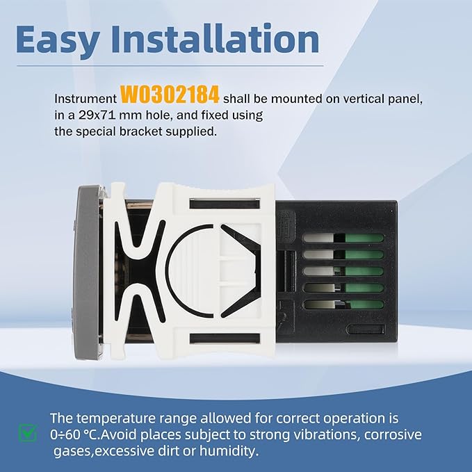for Atosa W0302184 Temperature Controllers, Programmable Digital Thermostat - Image 2
