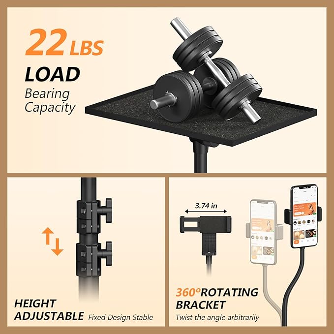 Facilife Projector Stand Tripod on Wheels, Adjustable Height 29-44 Inches - Image 5