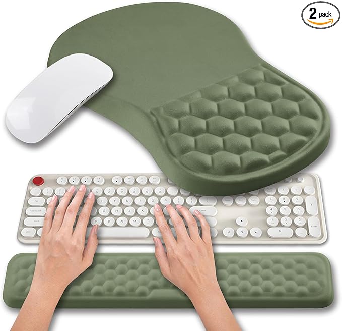 Hokafenle 2 in 1 Ergonomic Mouse Pad Wrist Support & Wrist Rest by Hokafenle