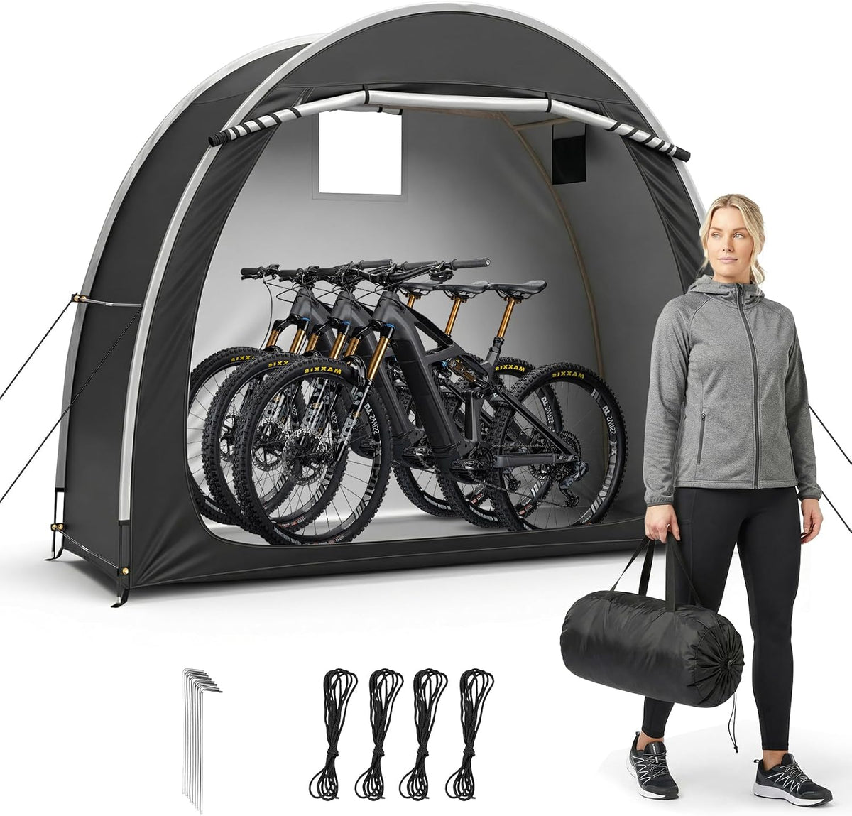 outvita portable bike tent cover for 4-5 bikes, main product view