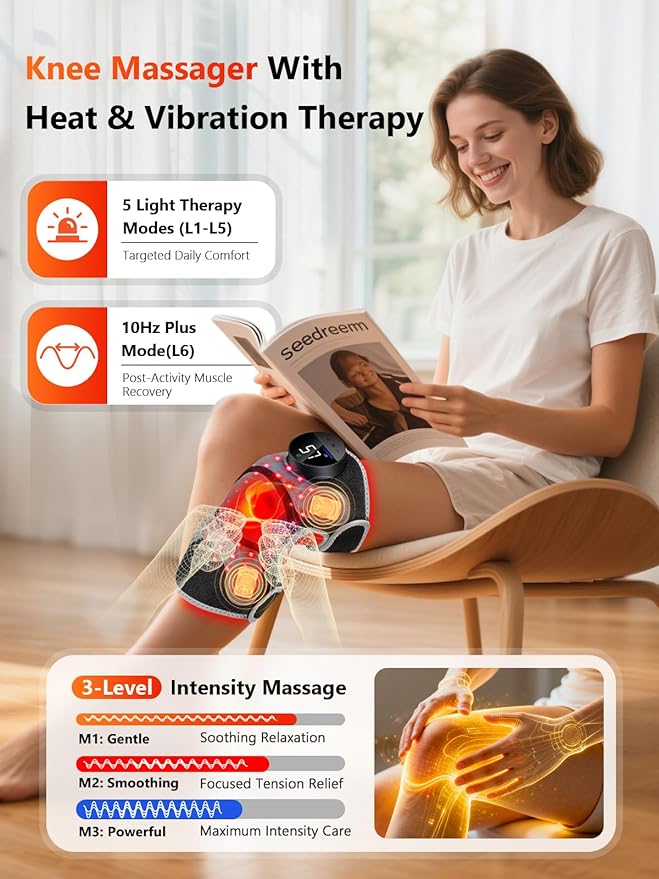 Upgrade 4 Massage Area Knee Brace & Red Light Therapy - Image 3