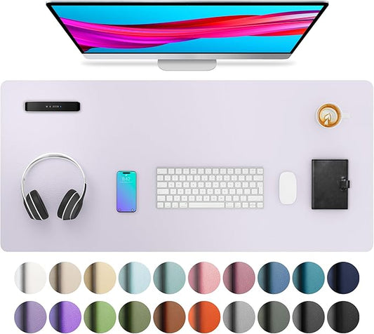 Aothia Large PU Leather Desk Pad Protector – Non-Slip Mouse Pad & Writing Mat by AothiaSimpleNaturalUnique