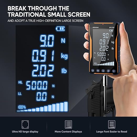 GOYOJO Digital Force Gauge 500N&110LB - Image 2