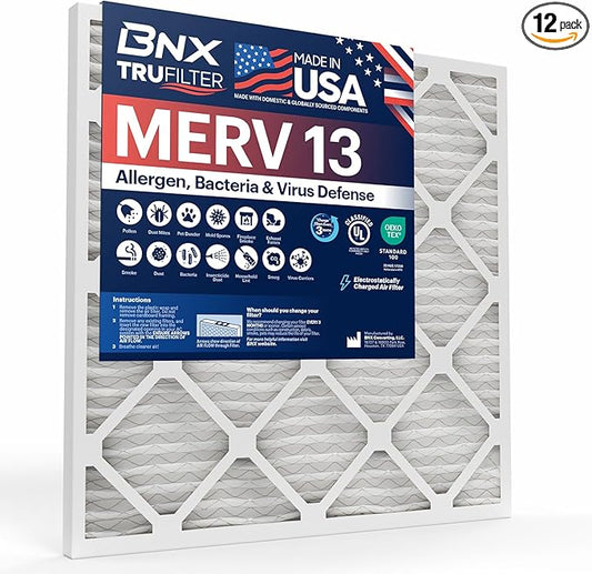 BNX TruFilter 20x24x1 Air Filter MERV 13 by BNX
