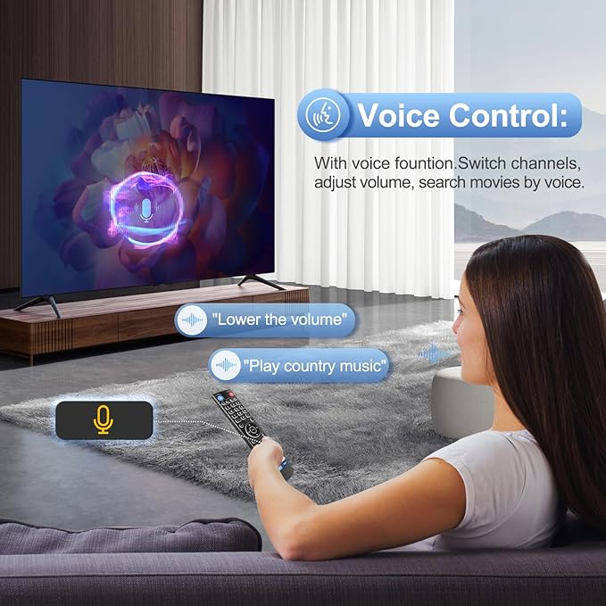 Backlight Voice Remote Control Replacement Compatible - Image 3