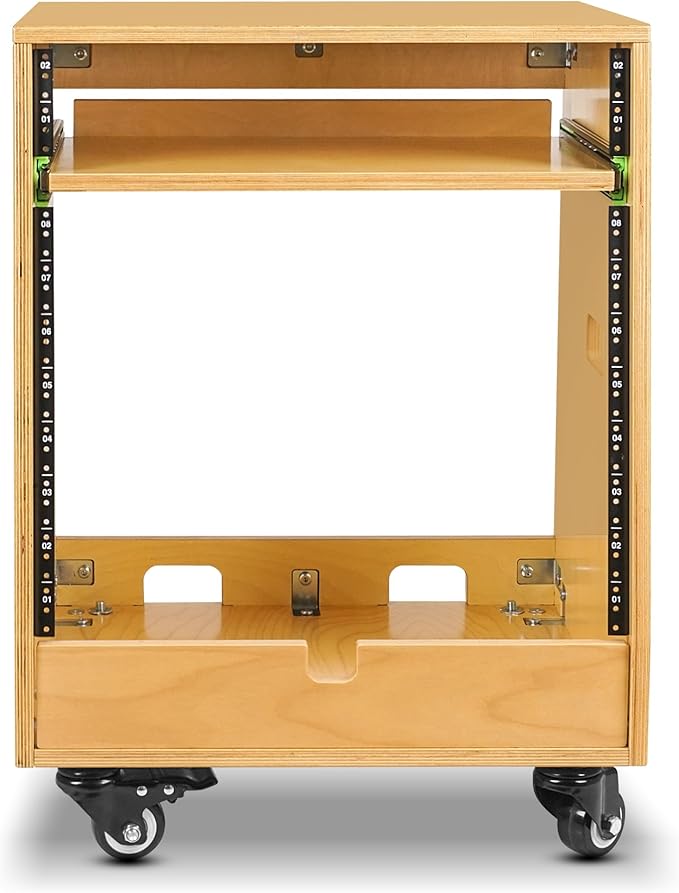 Sound Town DIY Slanted 10U Studio Rack, - Image 2