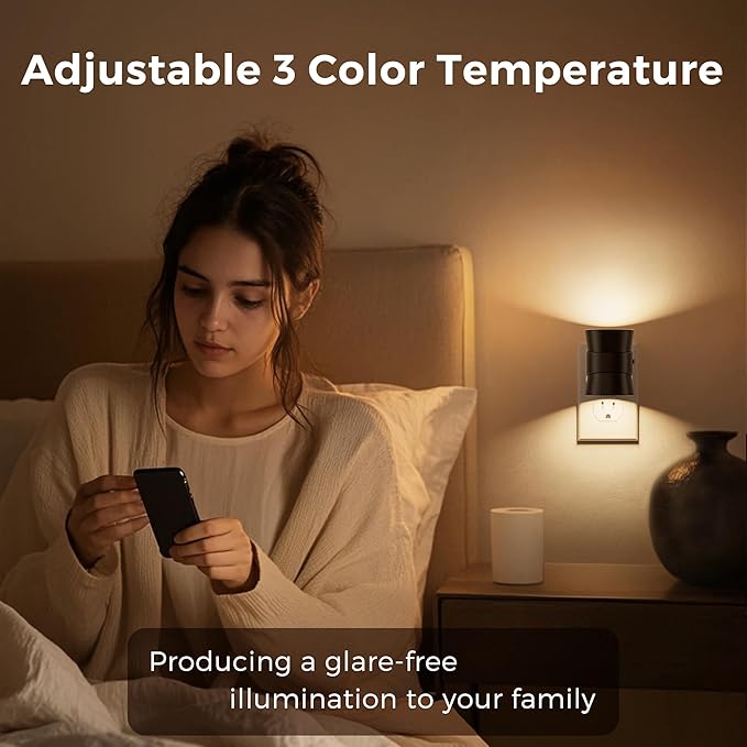 L LOHAS LED Dimmable Night Light, 3CCT Adjustable Color & Brightness, Night - Image 4