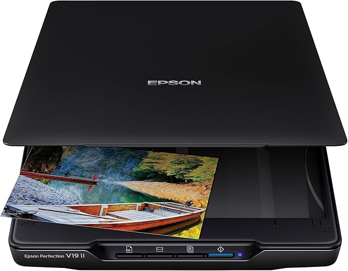 Epson Perfection V19 II Color Photo and Document Flatbed Scanner by Epson