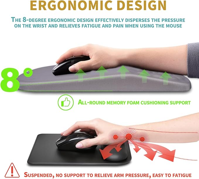 Hokafenle Ergonomic Mouse Pad Wrist Support - Image 5