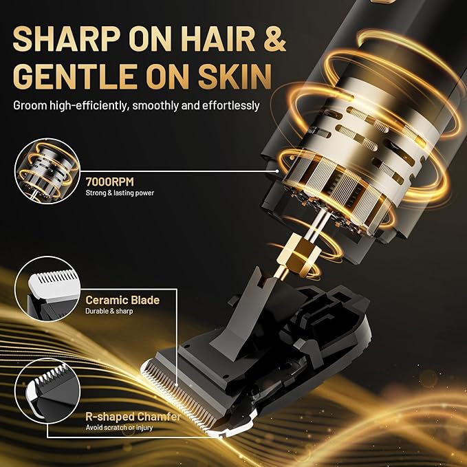 Electric Body Trimmer for Men, IPX7 Waterproof Groin and Pubic Hair Shaver - Image 7