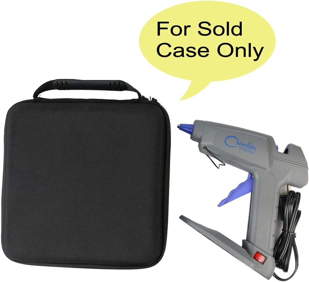 co2CREA Hard Travel Case for Chandler Tool Commercial/Large Glue Gun | Travel Protective Storage Bag with Mesh Pocket & Handle, Shockproof EVA Shell and Soft Lining