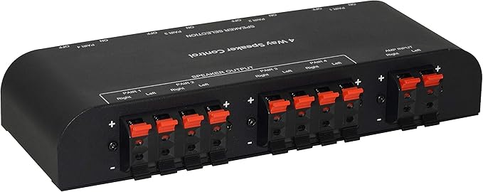Xtrempro 61050 2 to 4 Way Speaker Switch, 1 in 2 Out to 1 in 4 Out Way Pair - Image 3