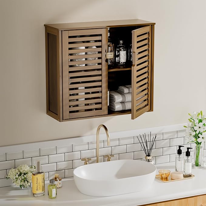 HITNET Medicine Cabinet, Bathroom Storage Cabinet Wall Mounted, Over The Toilet - Image 2