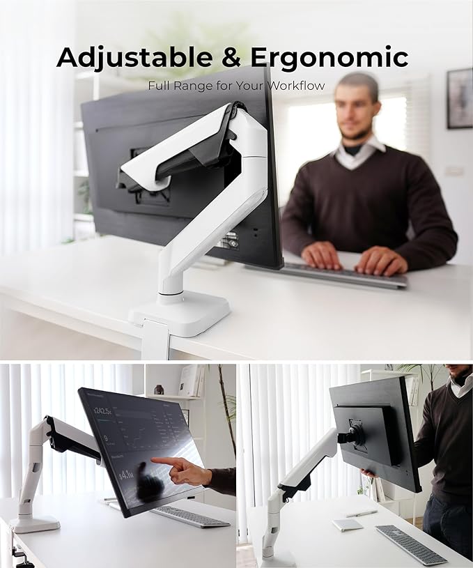 Modernsolid Heavy Duty Monitor Arm Desk Mount - Image 7