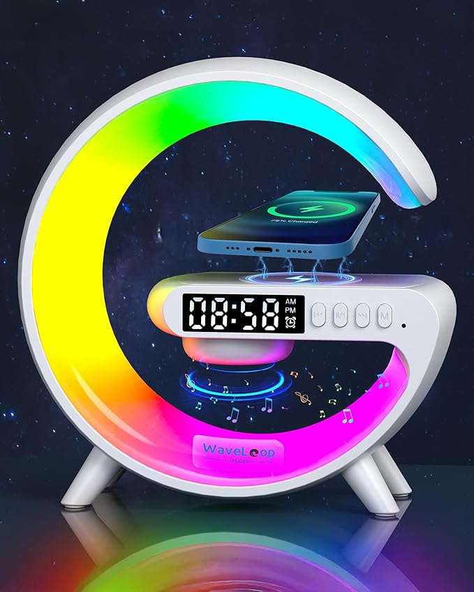 Waveloop Speaker Alarm Clocks for Bedrooms by Freeze2Trim