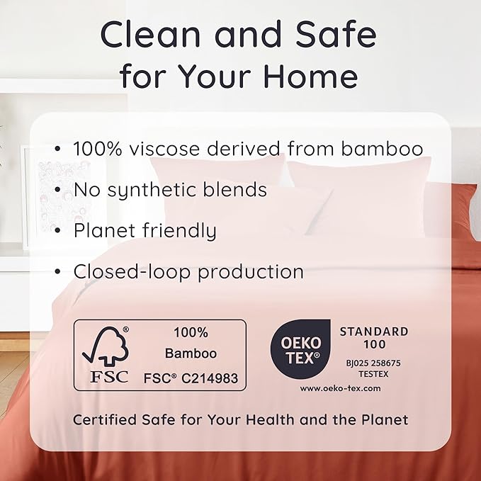 Bambaw 100% Viscose Derived from Bamboo Fitted Sheets King Size, Cooling Fitted - Image 6
