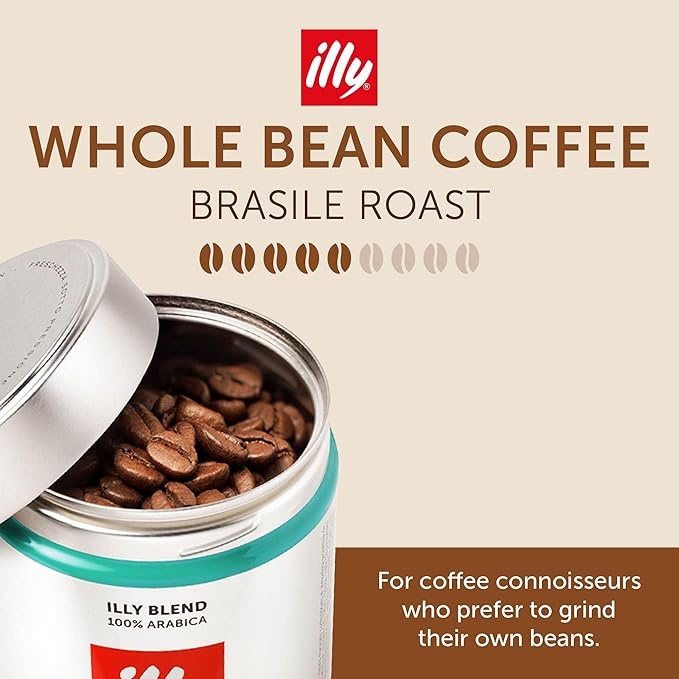 illy Whole Bean Coffee, Brasile Regenerative Agriculture Medium Roast, 100% - Image 2