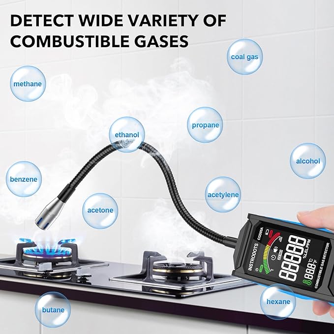 INSTRODOTS Natural Gas Detector, Gas Leak Detector - Image 7