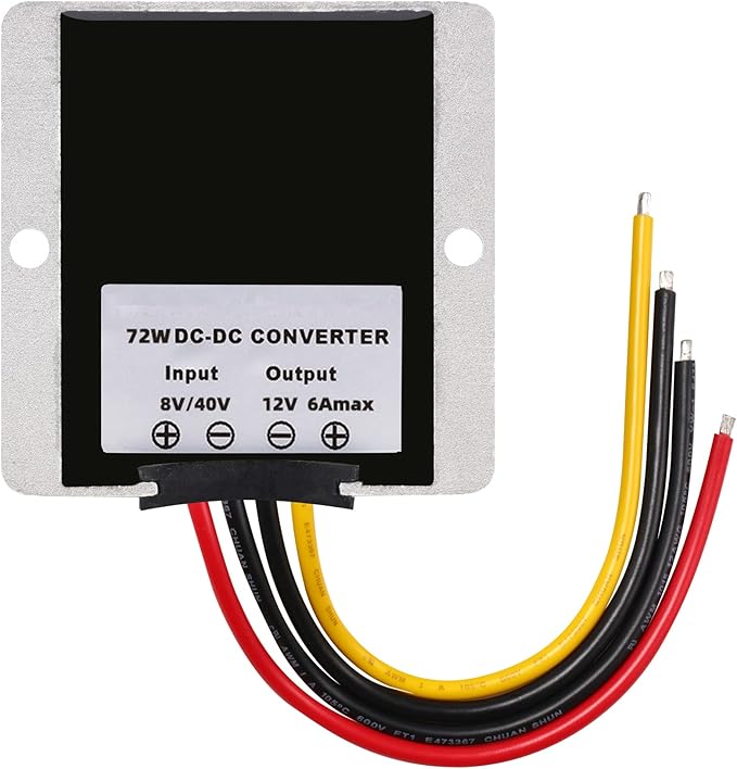 MGGi DC Converter 8V-40V to 12V 6A 72W, Step Down Step Up Converter Voltage - Image 4