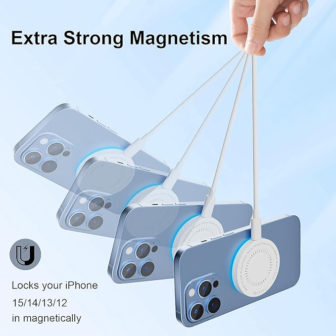MagSafe Charger 2 Pack 15W Magnetic Wireless Charger Fast Charging Pad - Image 5