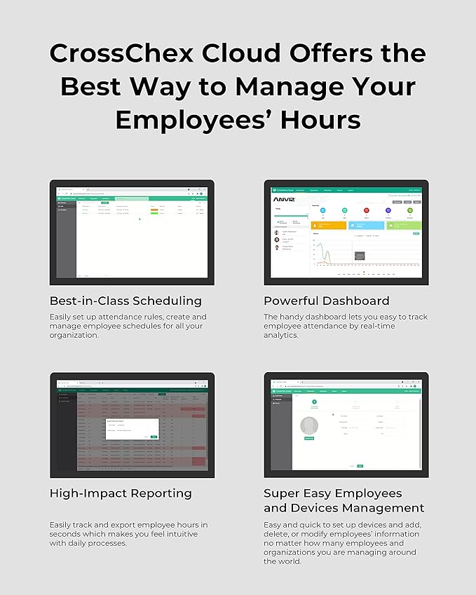 ANVIZ Time Clocks for Employees Small Business - Image 7