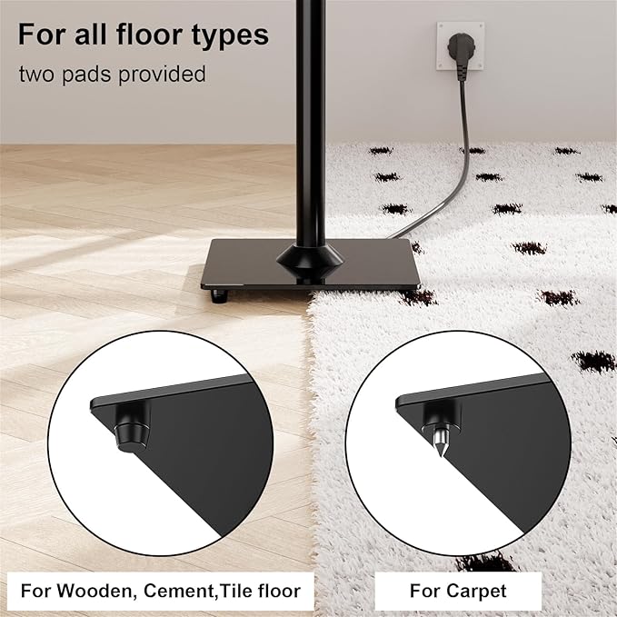 ELIVED Universal Speaker Stand Pair, 31 Inch Height Bookshelf Speaker Stands - Image 5