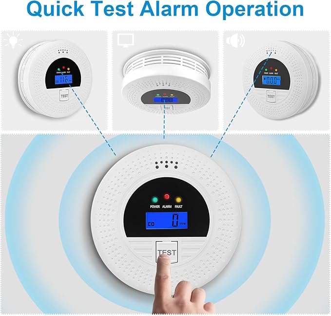 4-Pack, Smoke and Carbon Monoxide Detector, Smoke Detector Carbon Monoxide - Image 5
